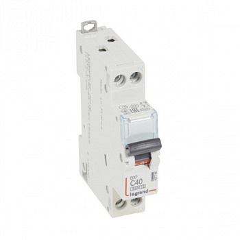 Автоматический выключатель DX3 6000 10kA 40A 1П+N тип C. Legrand