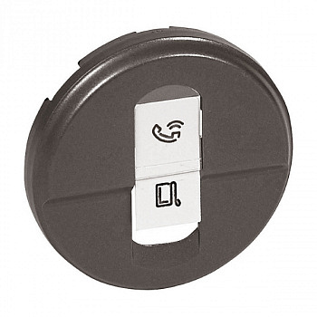 Лицевая панель розетки RJ 45 UTP/FTP. Графит. Legrand Celiane 