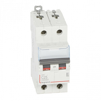 Автоматический выключатель DX3 10000 16kA 25A 2П тип С. Legrand