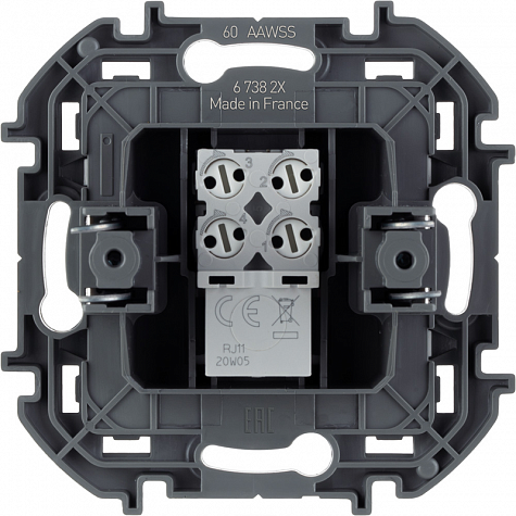 Телефонная розетка RJ11 - INSPIRIA - белый