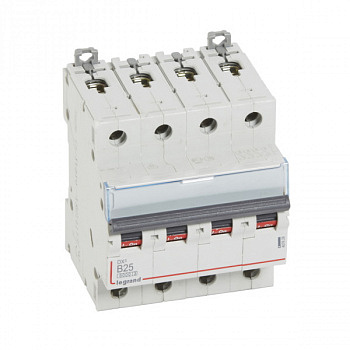 Автоматический выключатель DX3 6000 10kA 25A 4П тип В. Legrand
