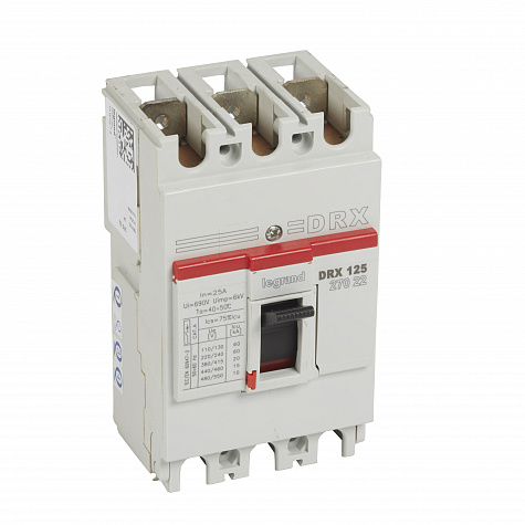 Legrand DRX125 термомагнитный 25A 3П 20KA