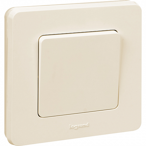 Переключатель IP44 - INSPIRIA - 10 AX - 250 В~ - слоновая кость