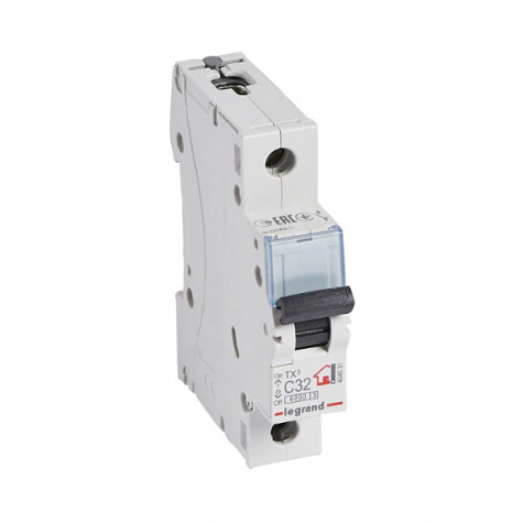 Автоматический выключатель TX3 6kA 32A 1П тип С. Legrand