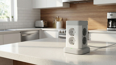 DOMINIC Удлинитель У08K 1,5м 3х1мм2 USB A+C 20Вт Серый