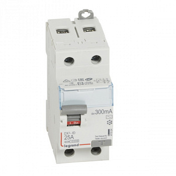 УЗО DX3 2П 300mA 25А тип AC. Legrand арт 411524