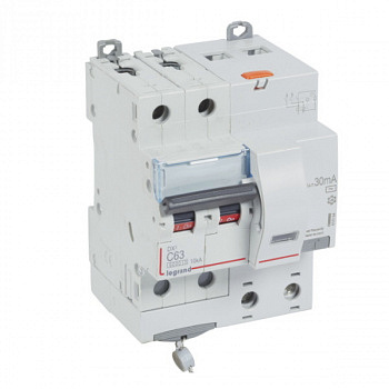 Дифференциальный автомат DX3 30mA 63A 2П Тип AC 4 мод. Legrand