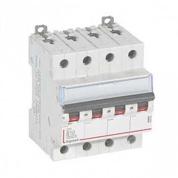Автоматический выключатель DX3 6000 10kA 13A 4П тип В. Legrand
