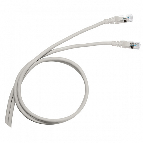 Патч-корд U/UTP кат. 5е PVC 3м серый. Legrand арт 051638