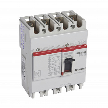 Legrand DRX125 термомагнитный 100A 4П 10KA