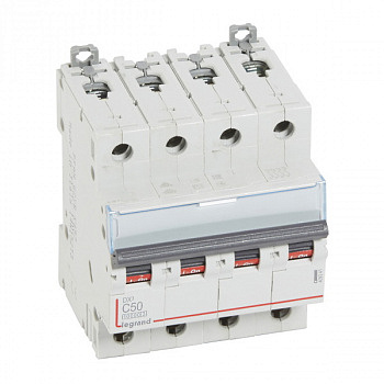 Автоматический выключатель DX3 10000 16kA 50A 4П тип С. Legrand
