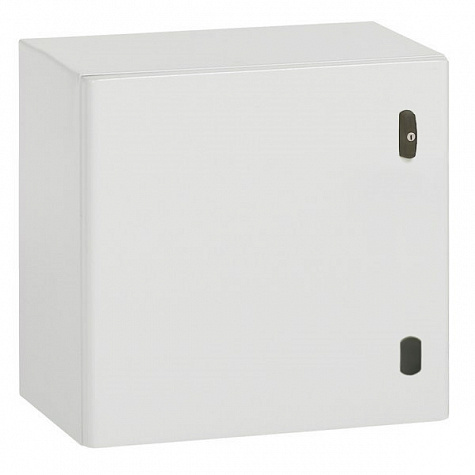 Металлический шкаф Atlantic IP66 IK10 RAL 7035 600x600x400 квадратный. Legrand