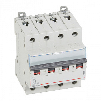 Автоматический выключатель DX3 10000 16kA 1A 4П тип С. Legrand