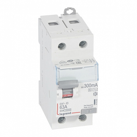 УЗО DX3 2П 300mA 63А тип AC-S. Legrand