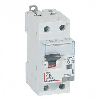 Дифференциальный автомат DX3 10mA 16A 1П+N Тип A. Legrand