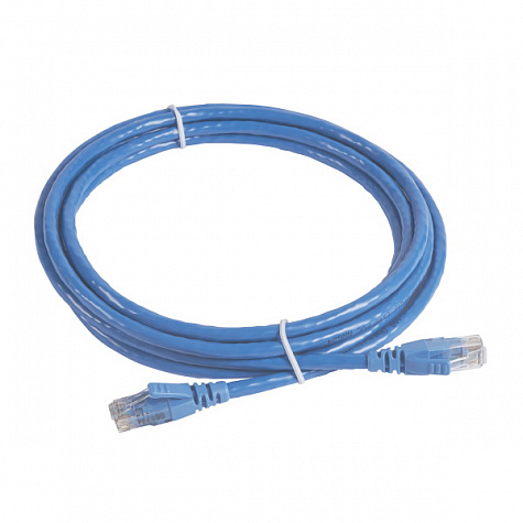 Патч-корд U/UTP кат. 6 PVC 3м синий. Legrand