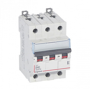 Автоматический выключатель DX3 6000 10kA 40A 3П тип В. Legrand арт 407565