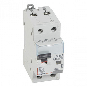 Дифференциальный автомат DX3 30mA 20A 1П+N Тип F. Legrand