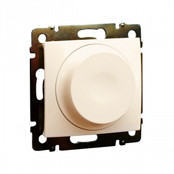 Светорегулятор поворотно-нажимной универсальный LED 300Вт Слоновая кость Valena Classic DIY