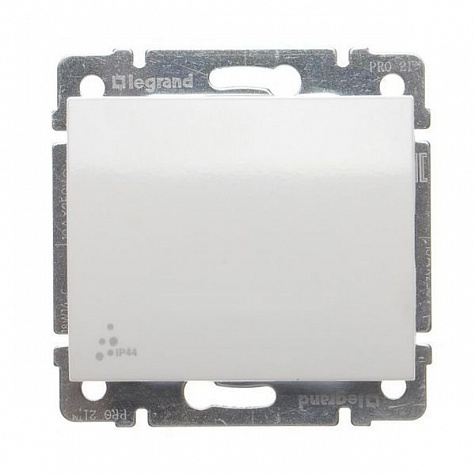 Переключатель проходной одноклавишный IP44 Белый. Legrand Galea Life арт 771020